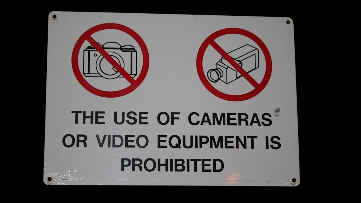 forbidden to take photographs