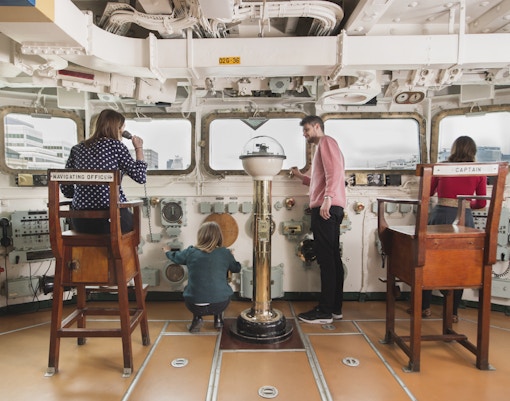 Captains chair in HMS Belfast