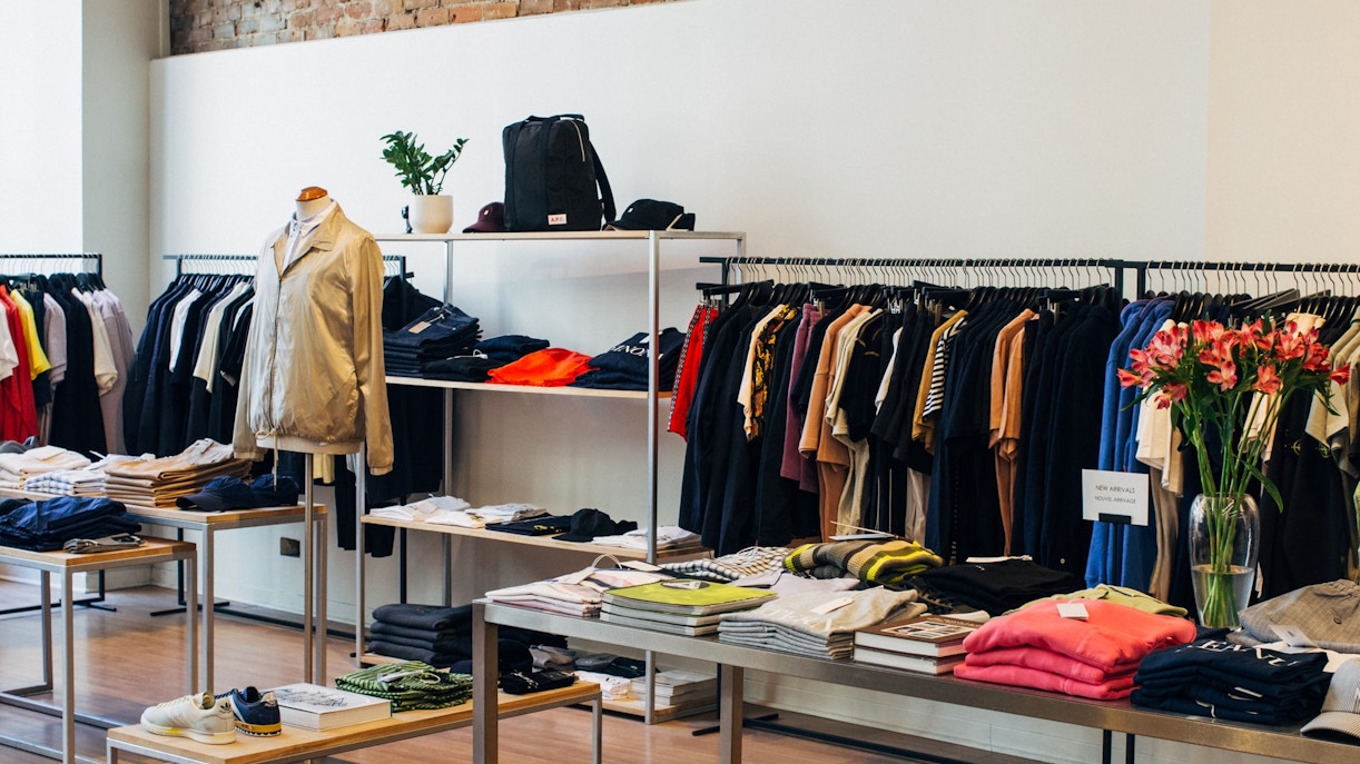 Disneyland Paris shop with colorful merchandise displays and themed souvenirs.
