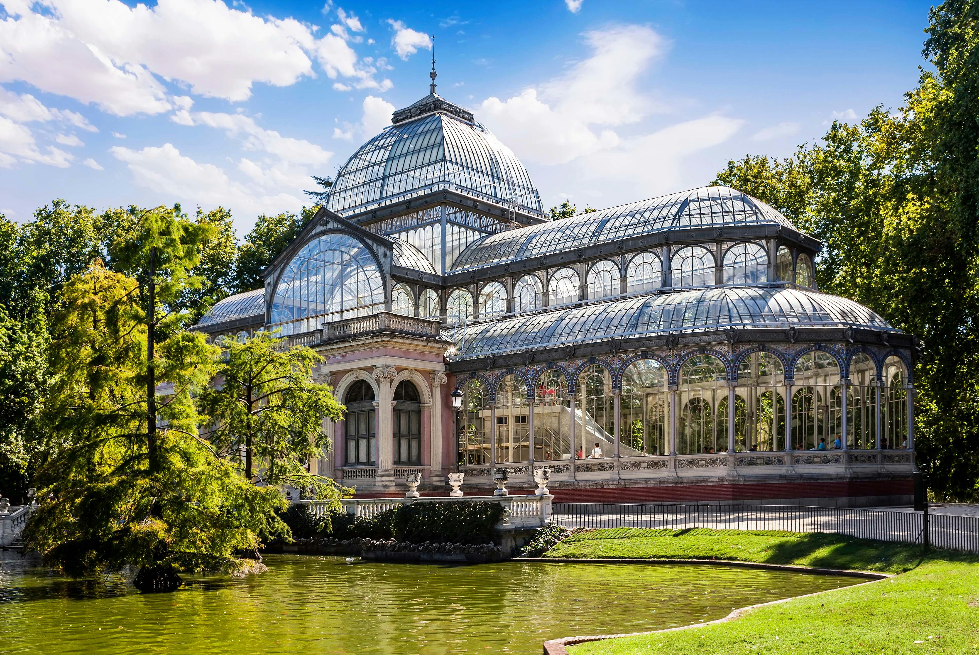 Crystal Palace in the Retiro Park, Madrid, Spain