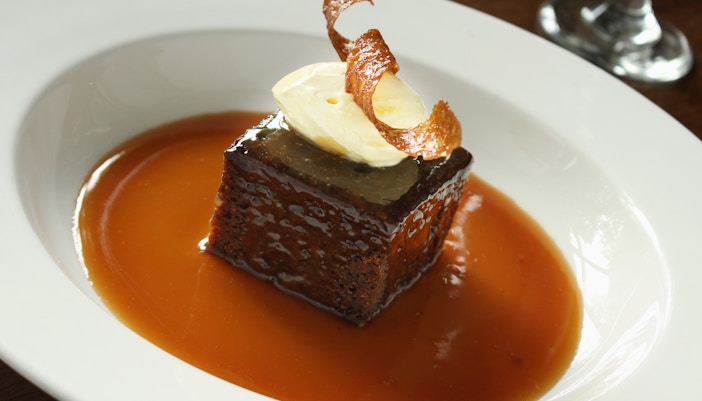 London street food Sticky Toffee Pudding