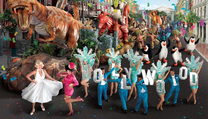 Hollywood parade at Universal Studios, Singapore