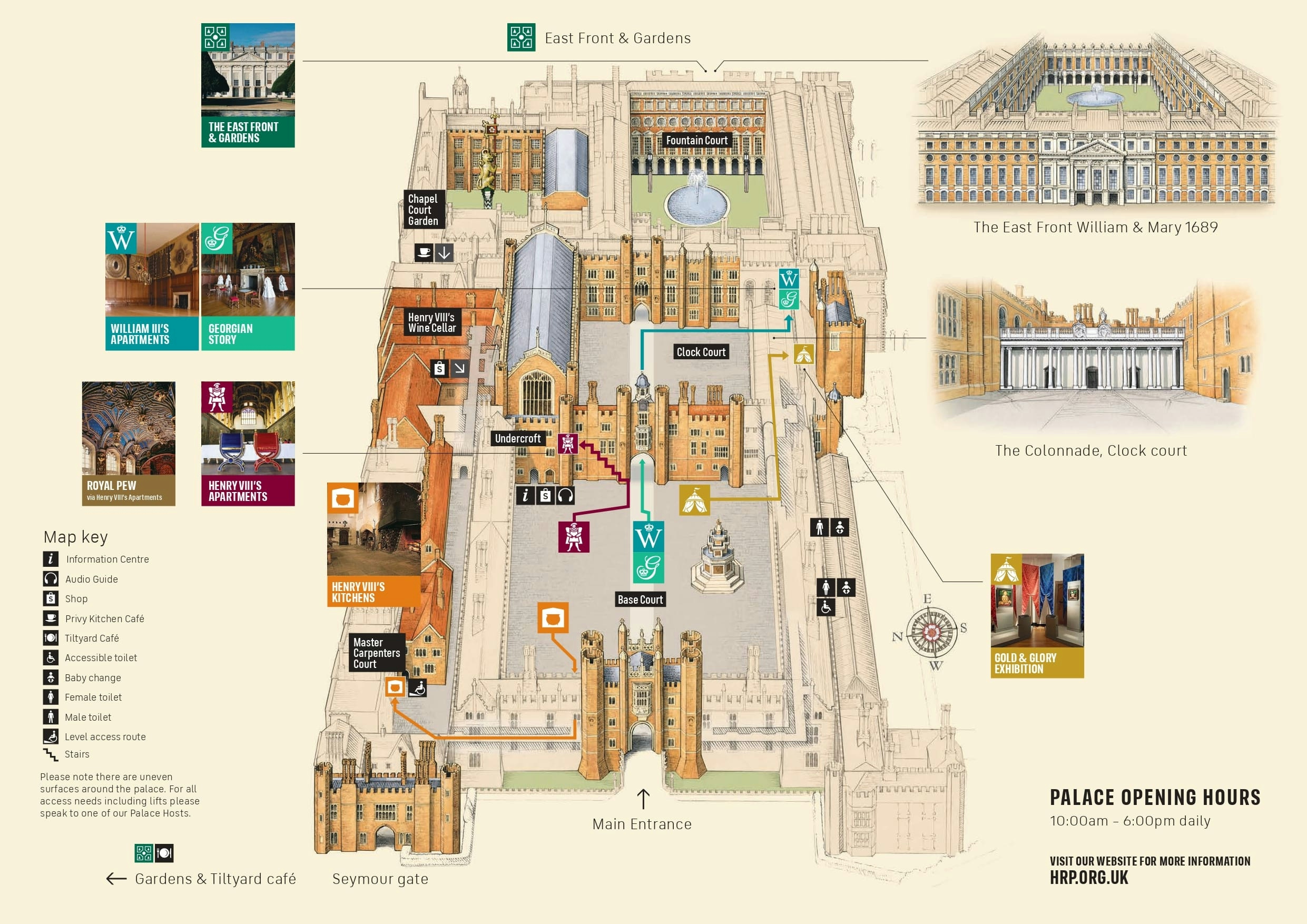 Hampton Court Palace Map