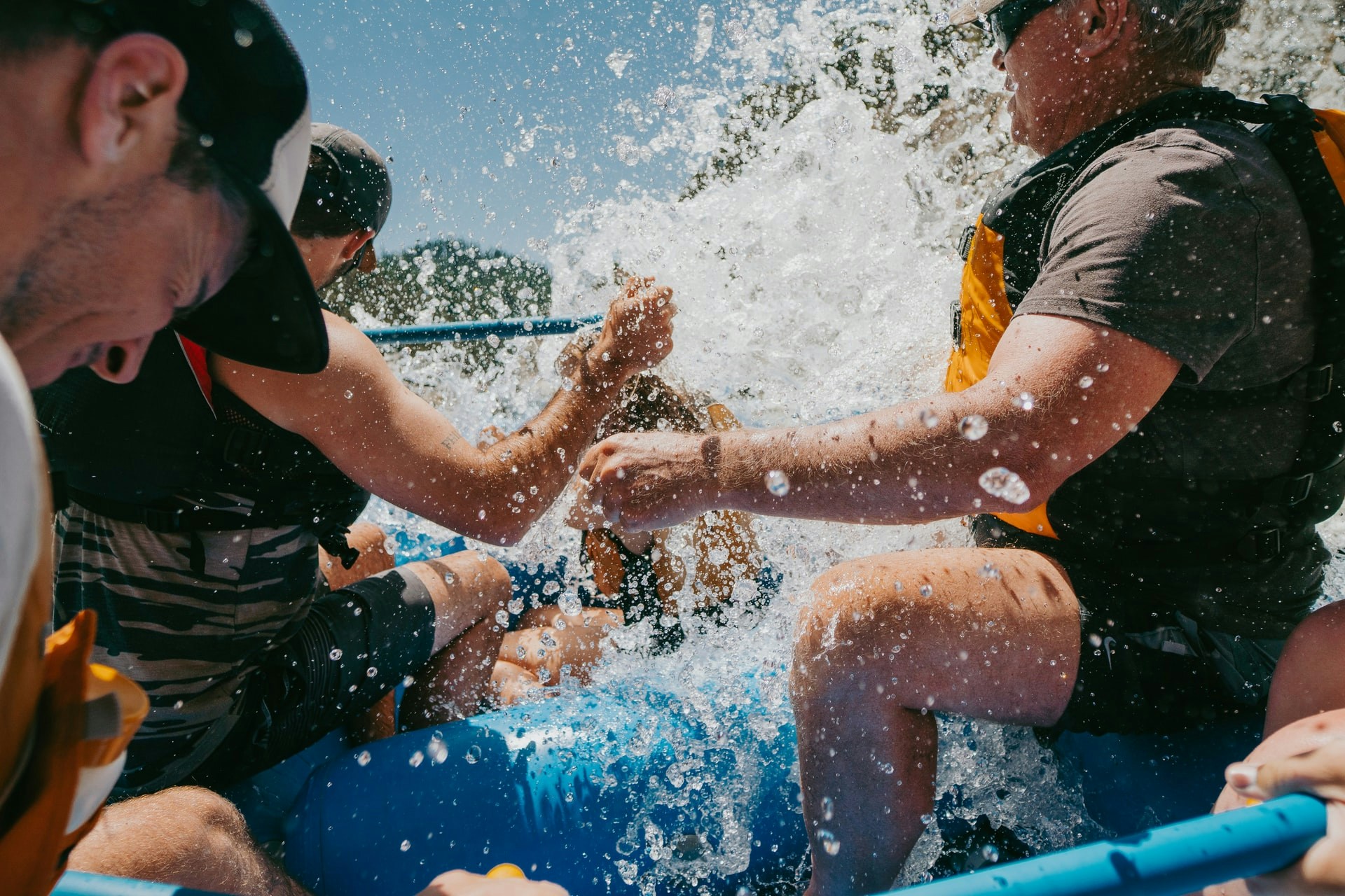 Wild Wadi Waterpark Dubai wave pool with visitors enjoying water slides and attractions.