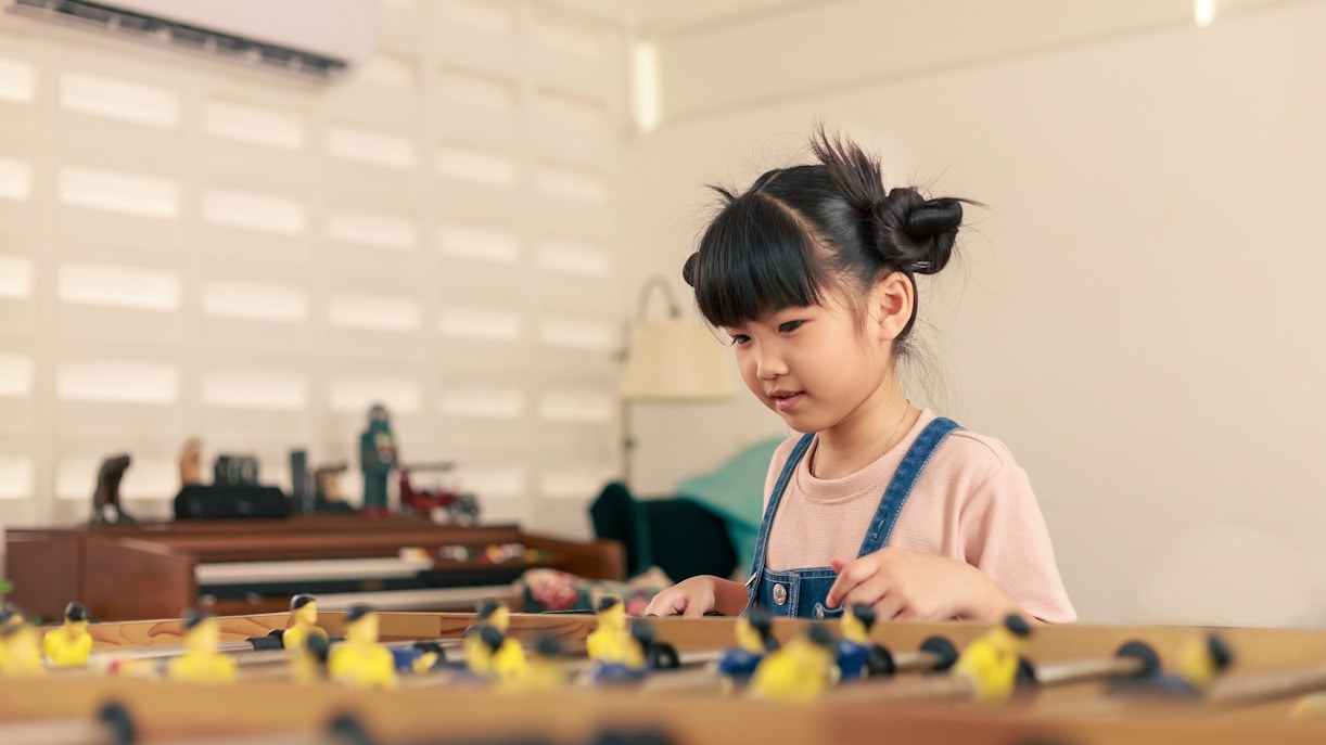 happy child playing at kidzania dubai