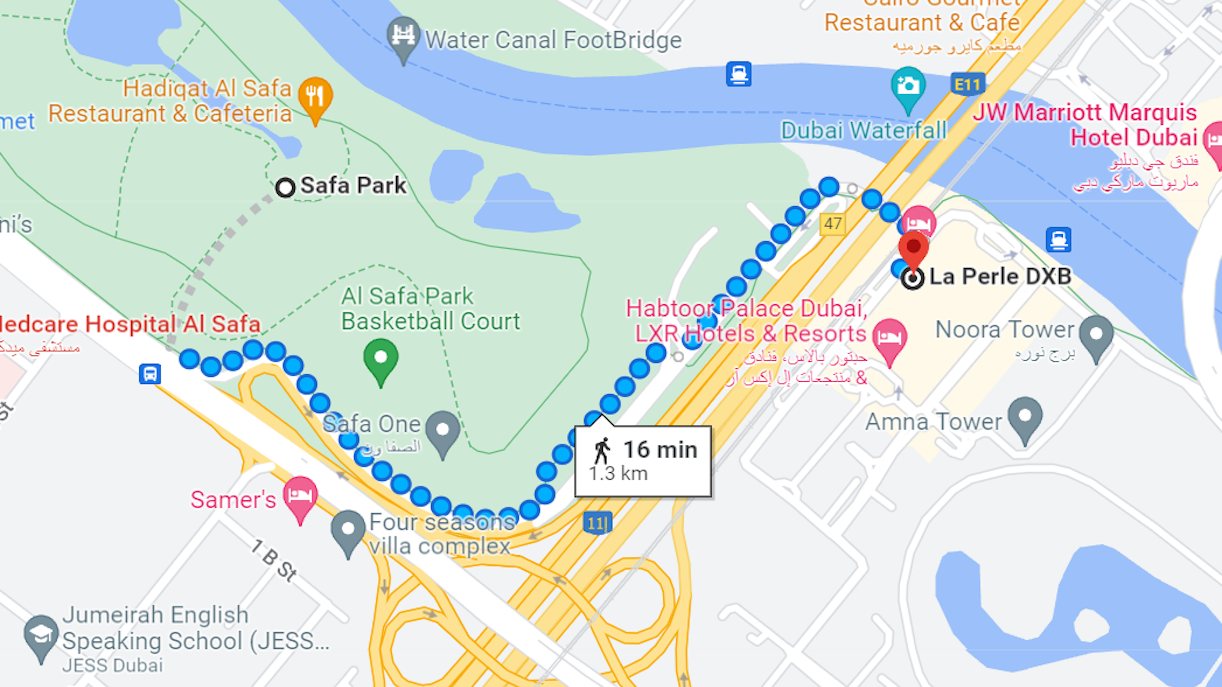 la perle location directions