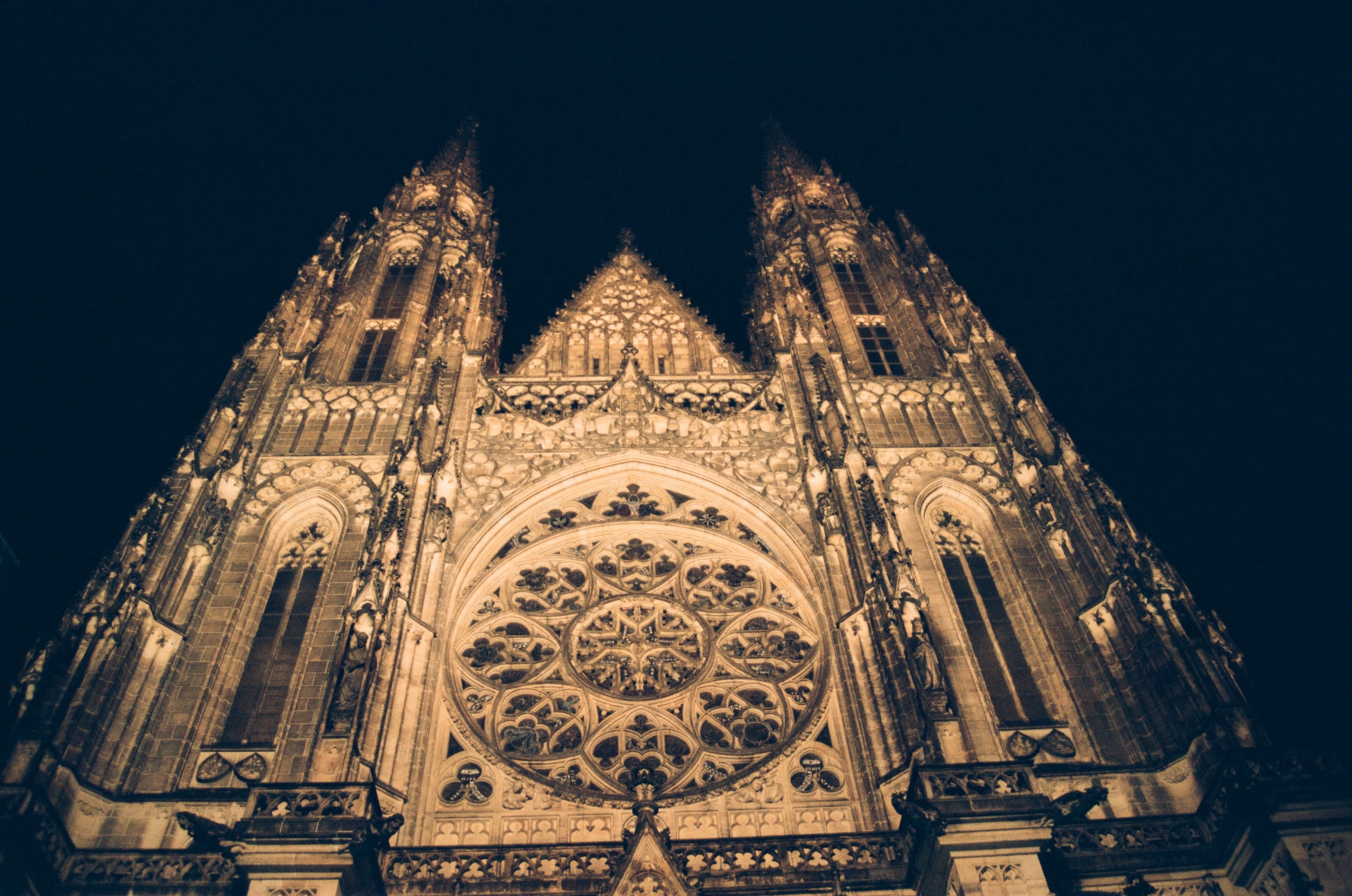 Intricate details on the exteriors of St. Vitus Cathedral