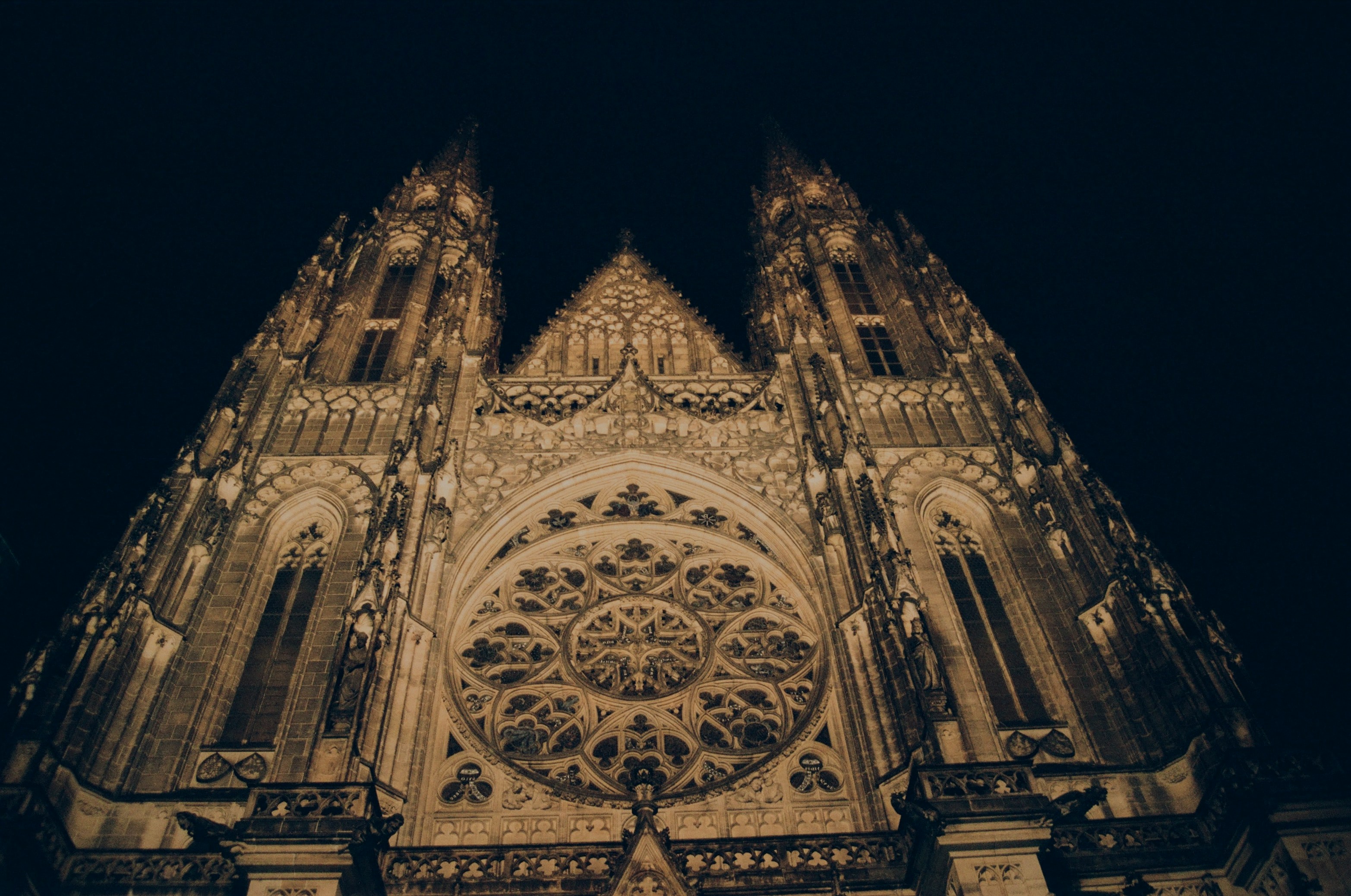 Intricate details on the exteriors of St. Vitus Cathedral