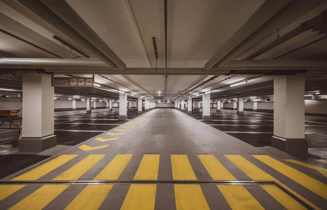 Parking near Park Guell, Barcelona