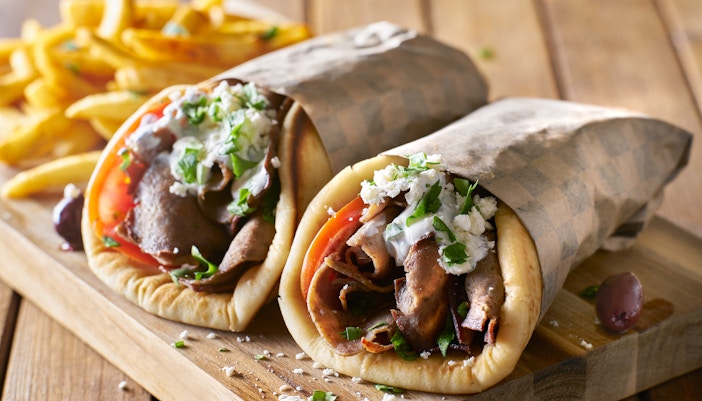 London street food Gyros and Wraps