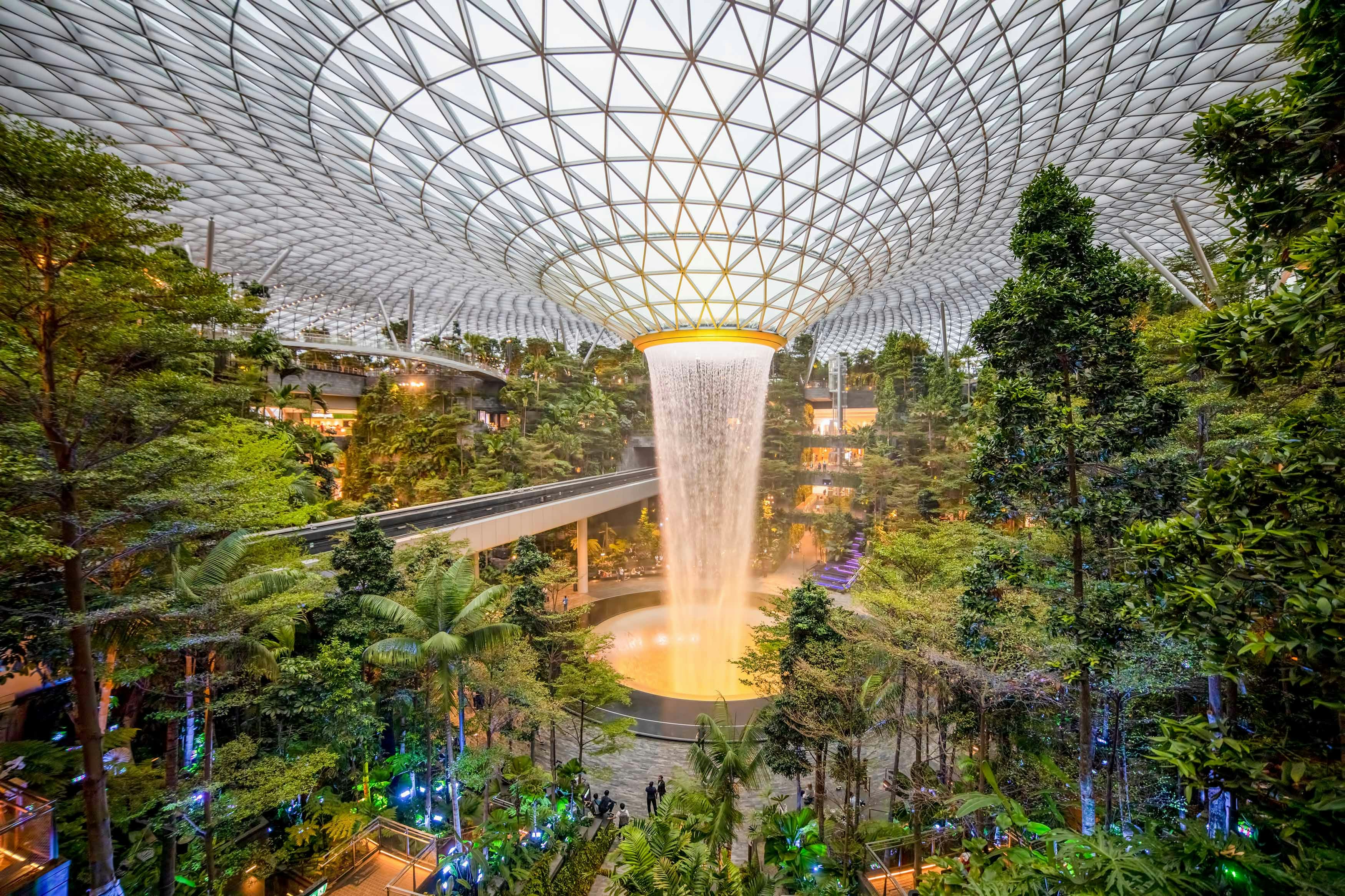 Jewel Changi, HSBC Rain Vortex, Singapore
