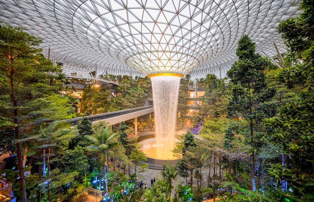 Singapore Changi Airport Fountain