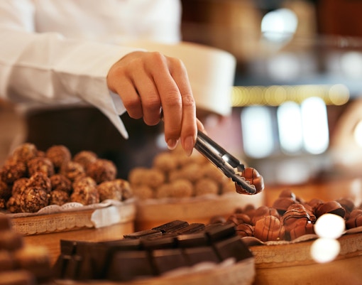Chocolates on Display