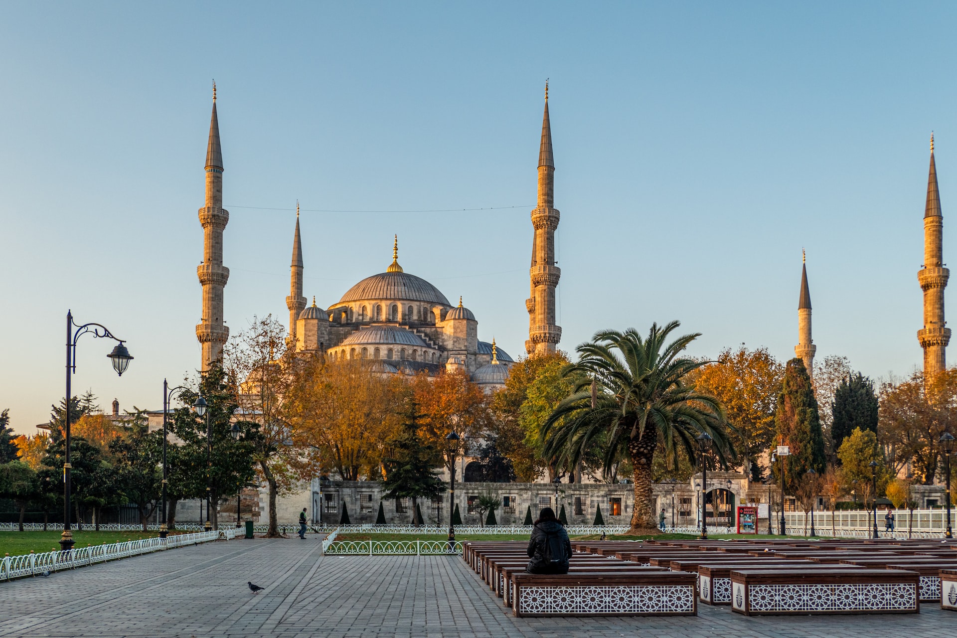 Gate on the south side of the Blue Mosque