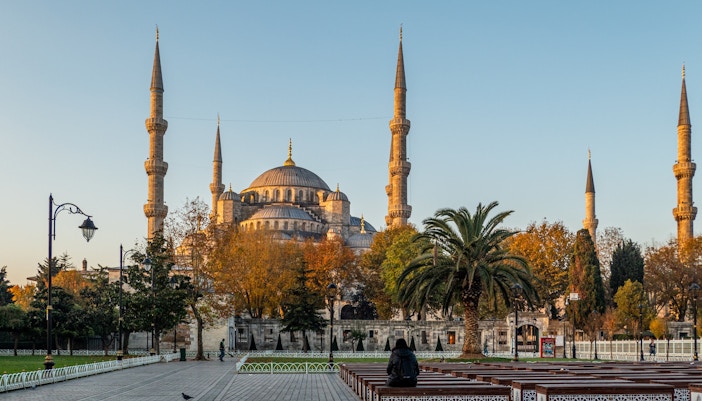 Gate on the south side of the Blue Mosque