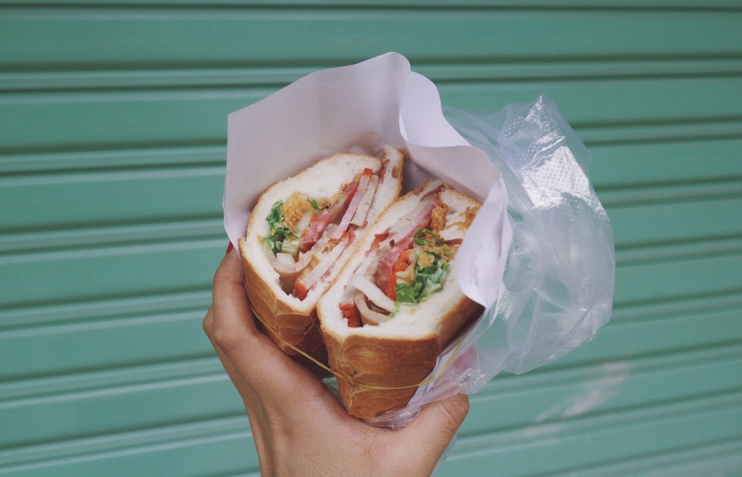 Sandwich with fresh ingredients