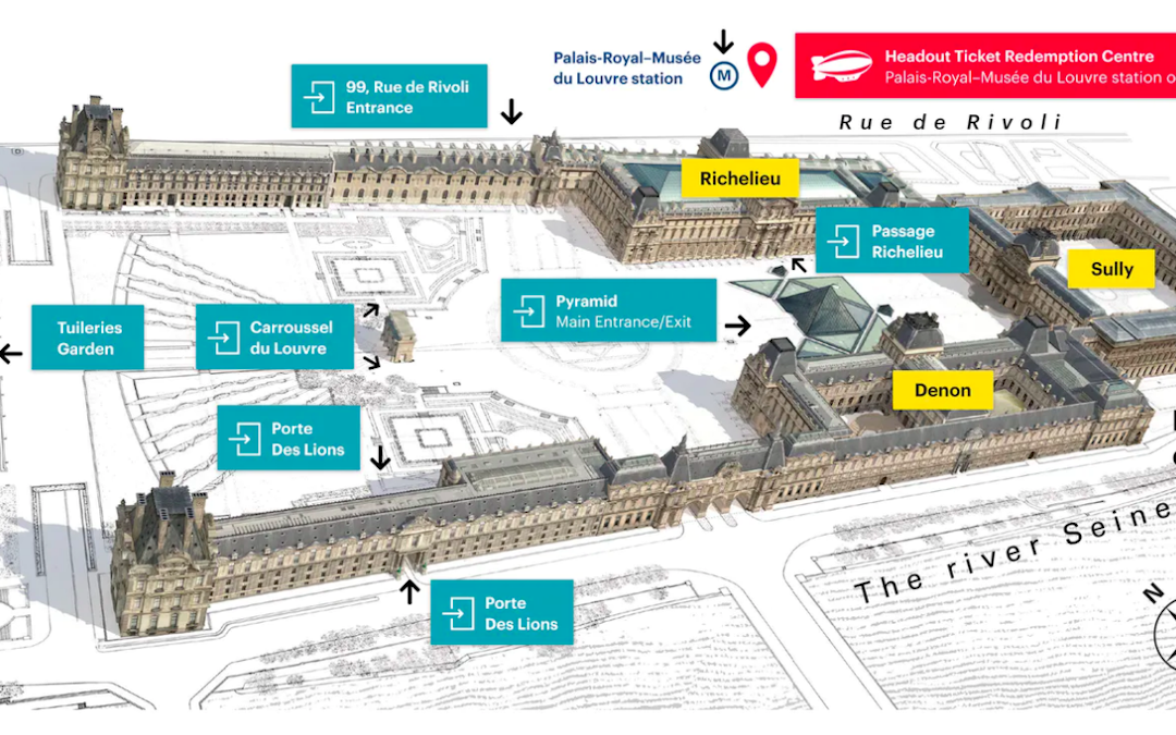 Bekijk de plattegrond van het Louvre