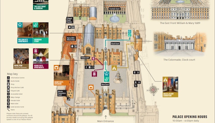 hampton court palace map