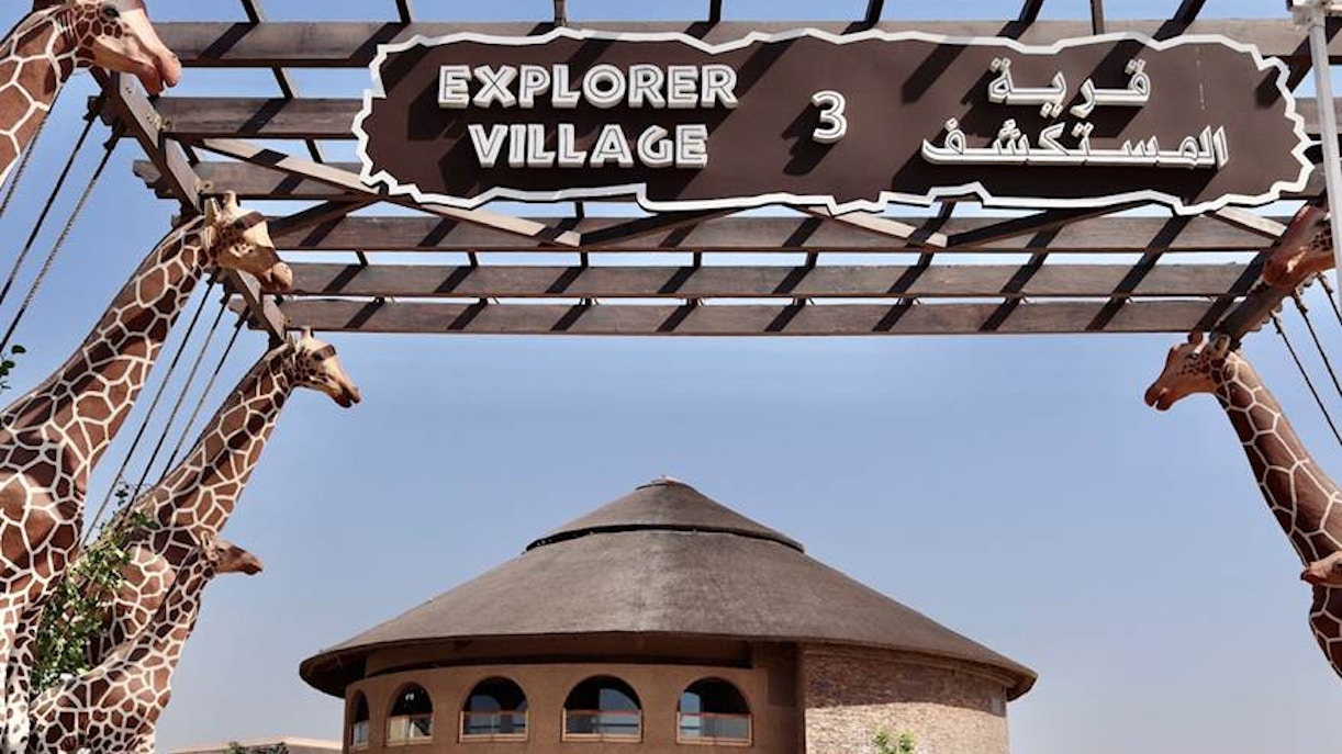 dubai safari park Aldea de exploradores