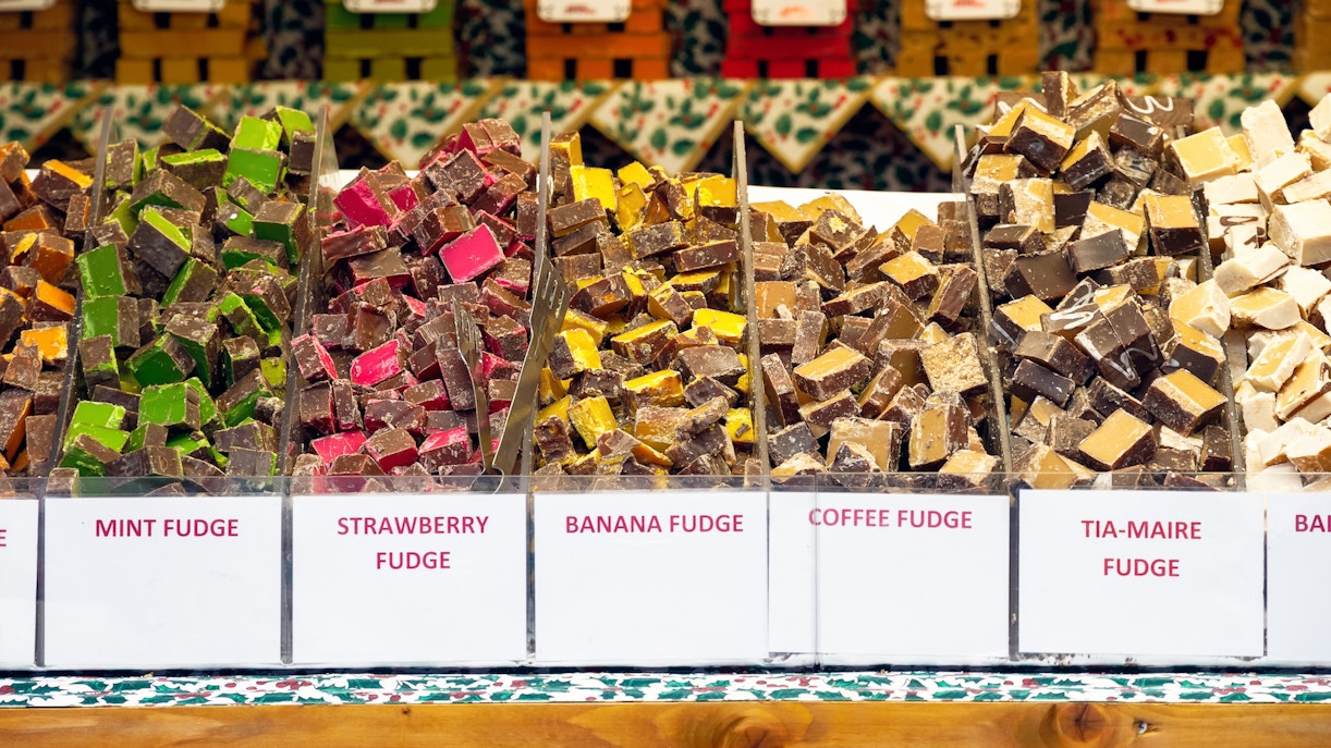 Southbank Centre Food Market stalls with diverse London street food offerings.