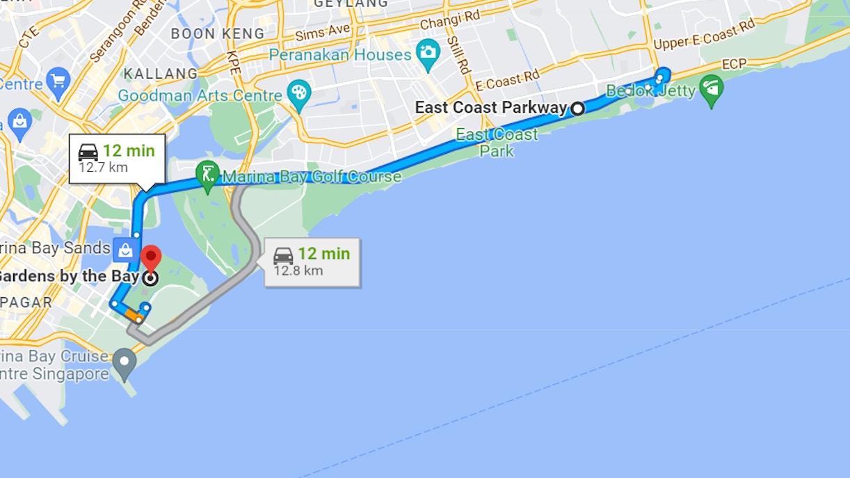 gardens by the bay location