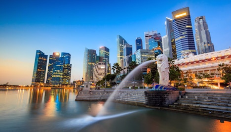 Singapore in Winter - Merlion Park