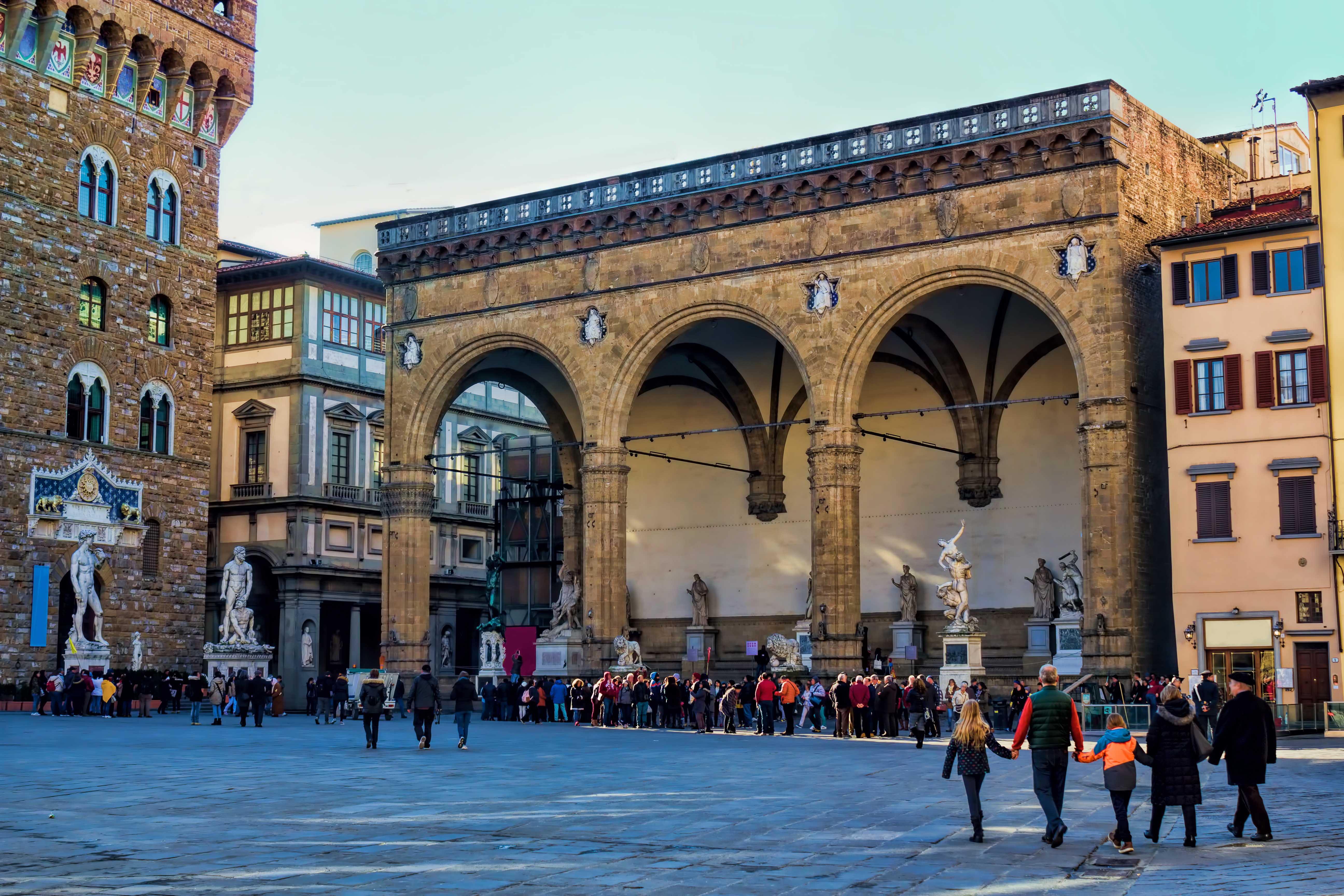 Monuments in Florence - Loggia dei Lanzi