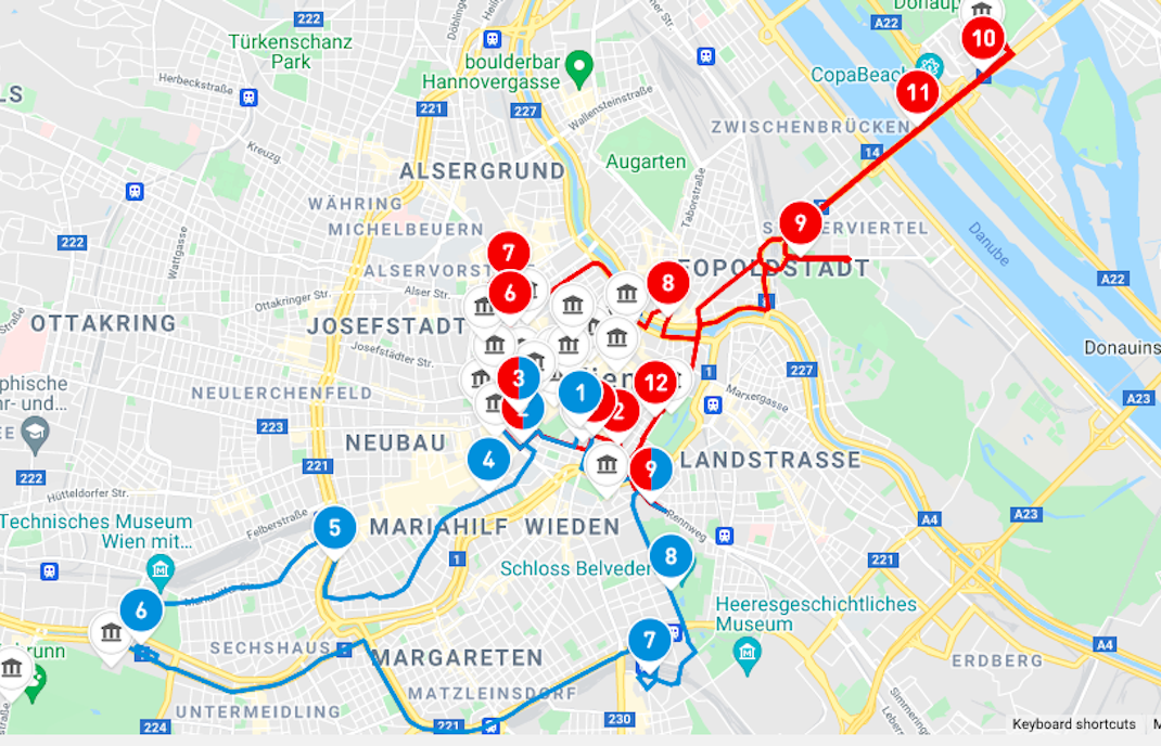 Hop-on Hop-off Wien Einstiegsstellen