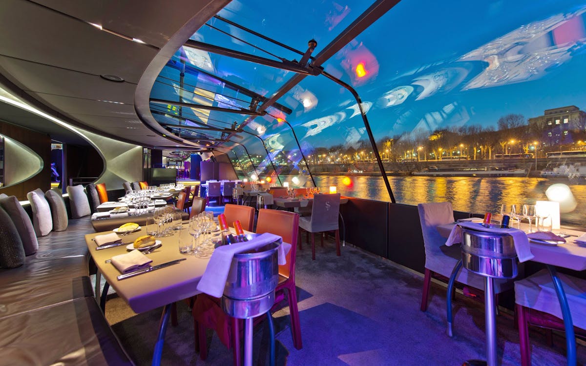 paris seine river gourmet dinner cruise with champagne