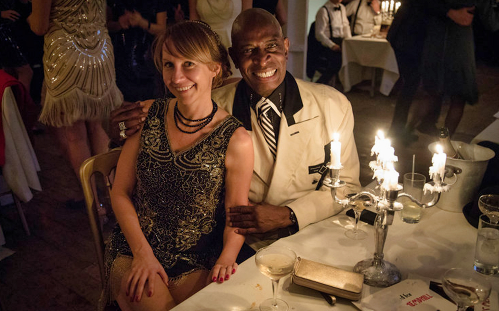 Couple enjoying The Candlelight dinner