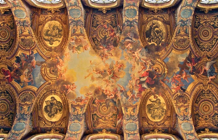 Soffitto decorativo della reggia di Versailles