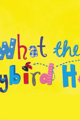 What The Ladybird Heard title with colorful letters and farm animals on yellow background.