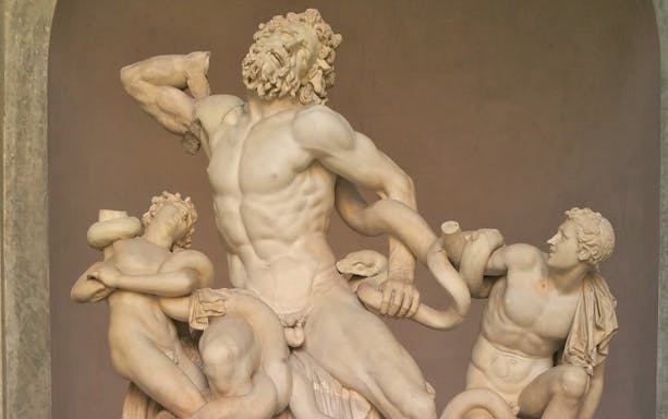 Laocoön and His Sons sculpture at Vatican Museums, Rome.