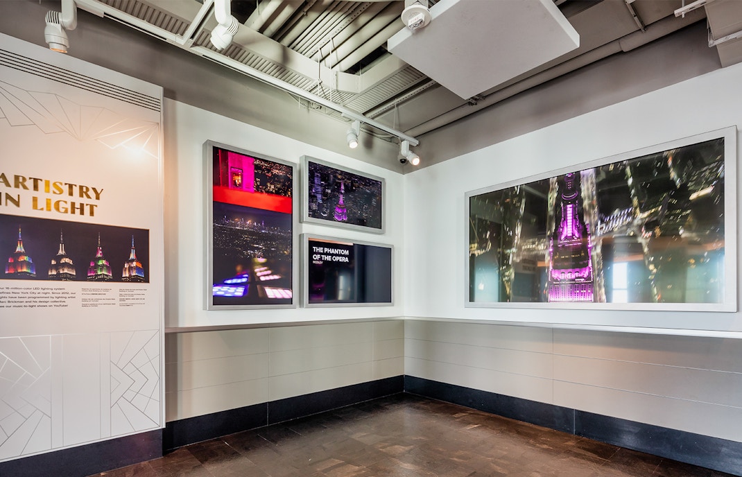 Empire State Building Exhibits - Artistry in Light