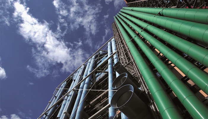 Colour Code of Centre Pompidou Architecture