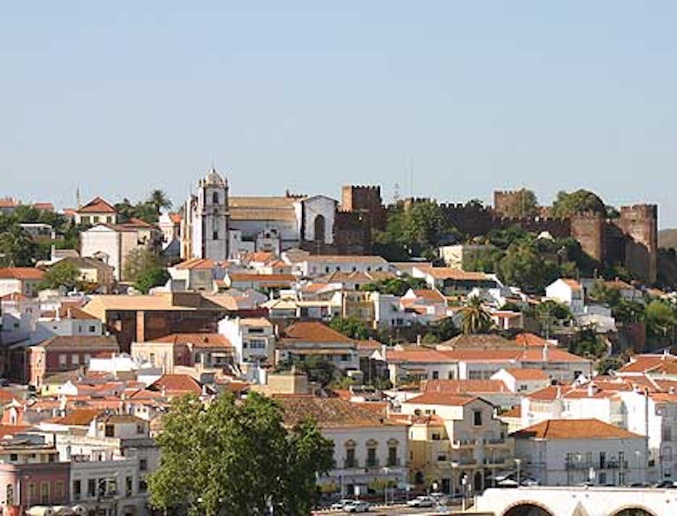 Silves Castle with surrounding landscape, part of Historical Algarve full-day tour.