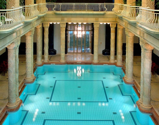 Take laps in the indoor swimming pool