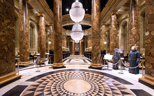 Gringotts Wizarding Bank set at Warner Bros. Studio Tour London.