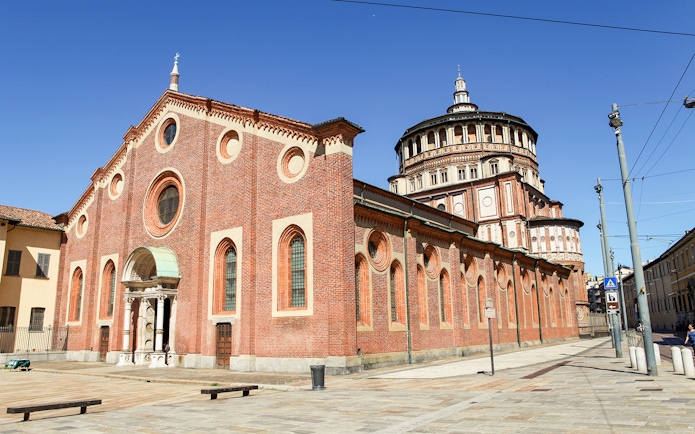 Santa Maria delle Grazie in Milan, site of The Last Supper painting.