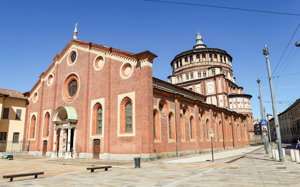 Santa Maria delle Grazie in Milan, site of The Last Supper painting.