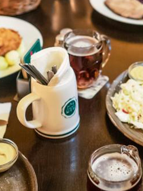 Traditional Czech meal with beer on the Legendary Beer Tour of Prague.