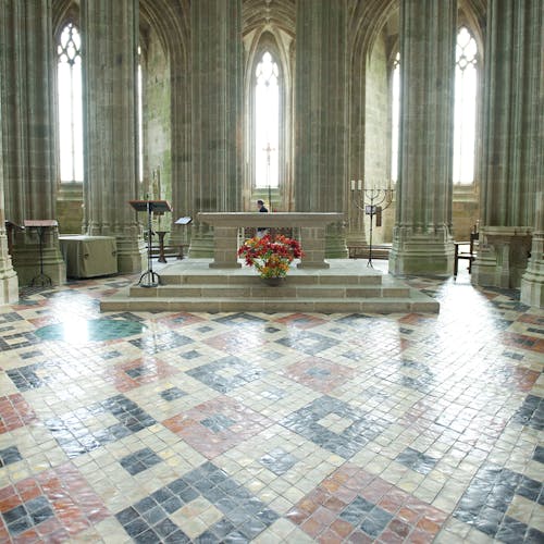 Paris to Mont St Michel day trip-abbey