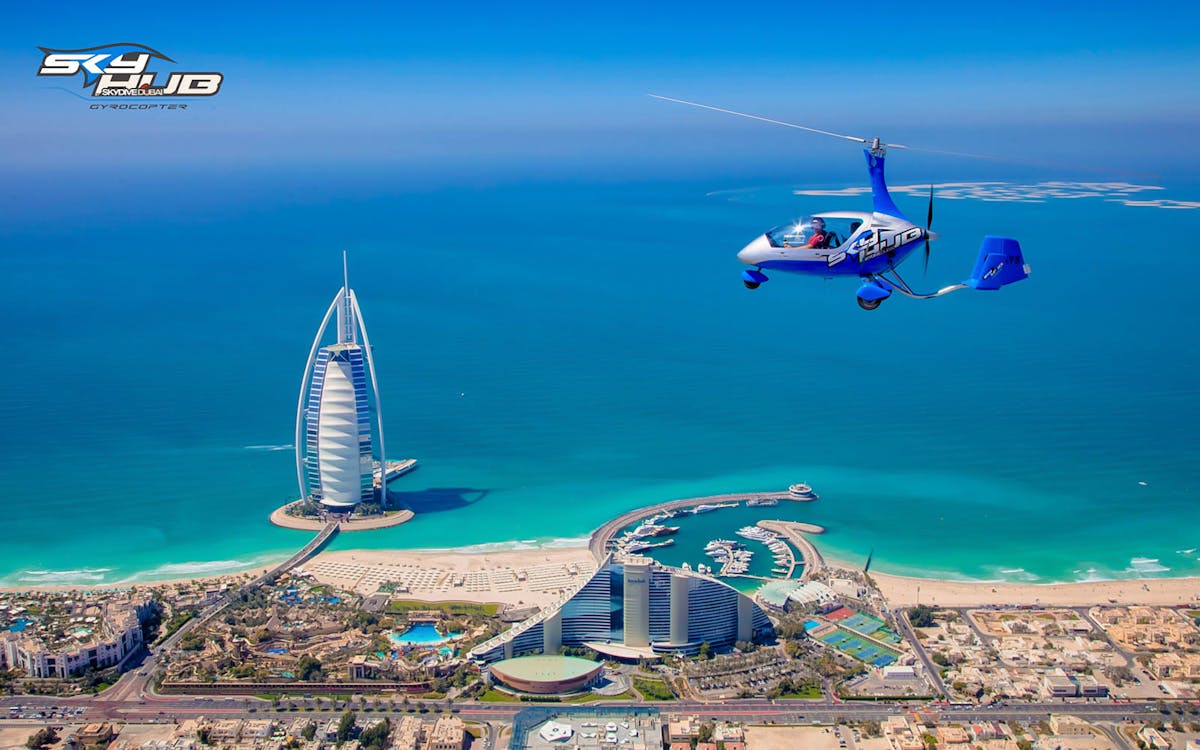 gyrocopter: private mini helicopter experience at skydive dubai palm drop zone-4 gyrocopter: private mini helicopter experience at skydive dubai palm drop zone-4