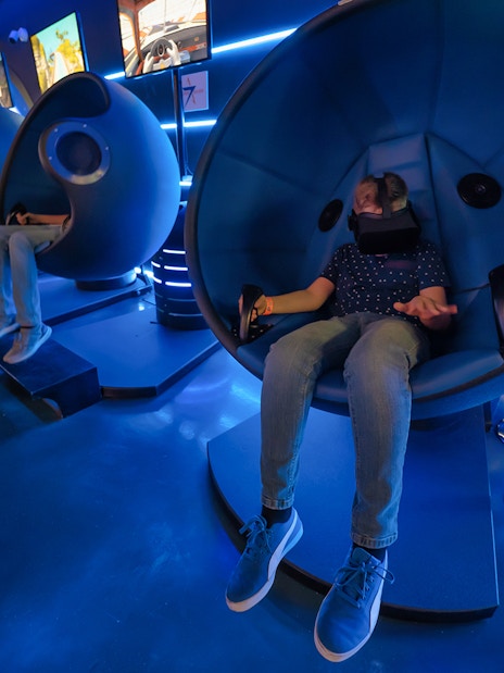 Visitors enjoying VR experiences at IMG Worlds of Adventure and VR Park.