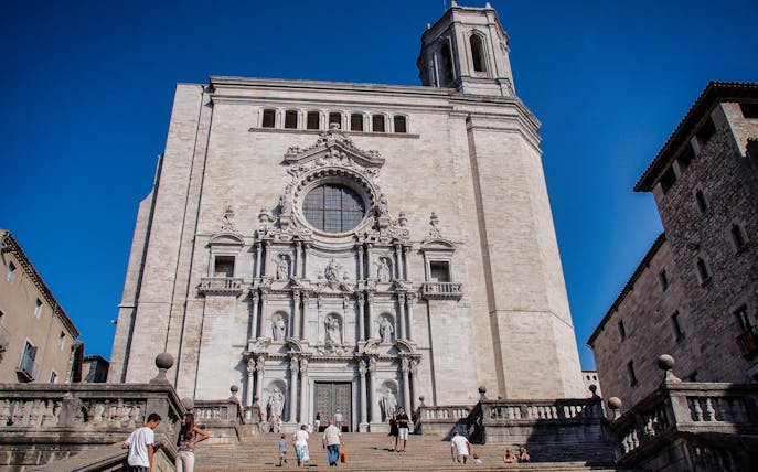 Girona Cathedral steps, a Game of Thrones filming location in Girona, Spain.