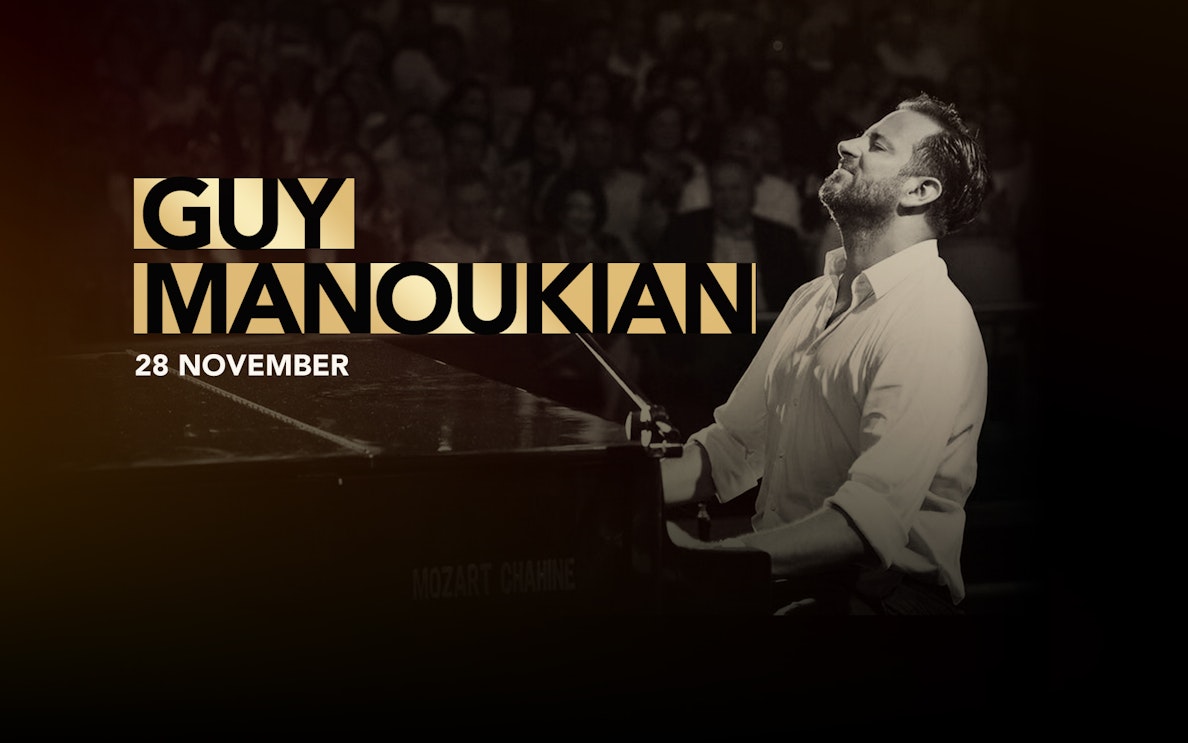 Guy Manoukian performing live on stage, 28 November.