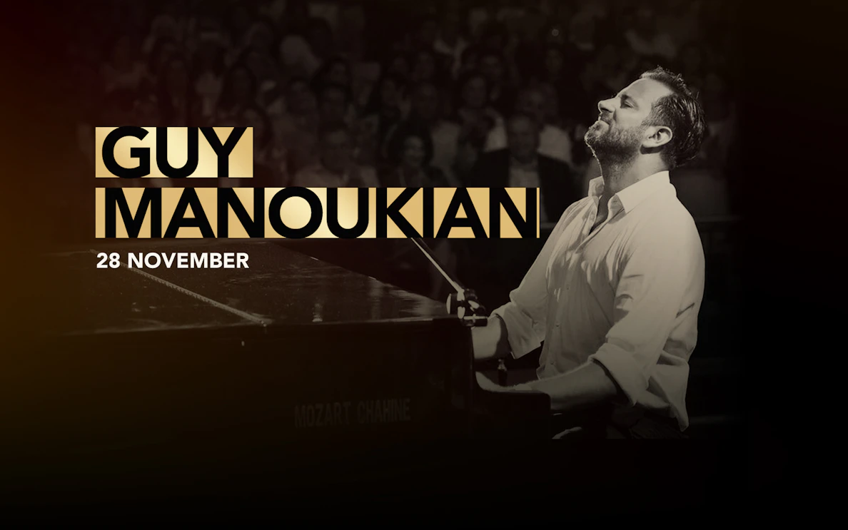 Guy Manoukian performing live on stage, 28 November.