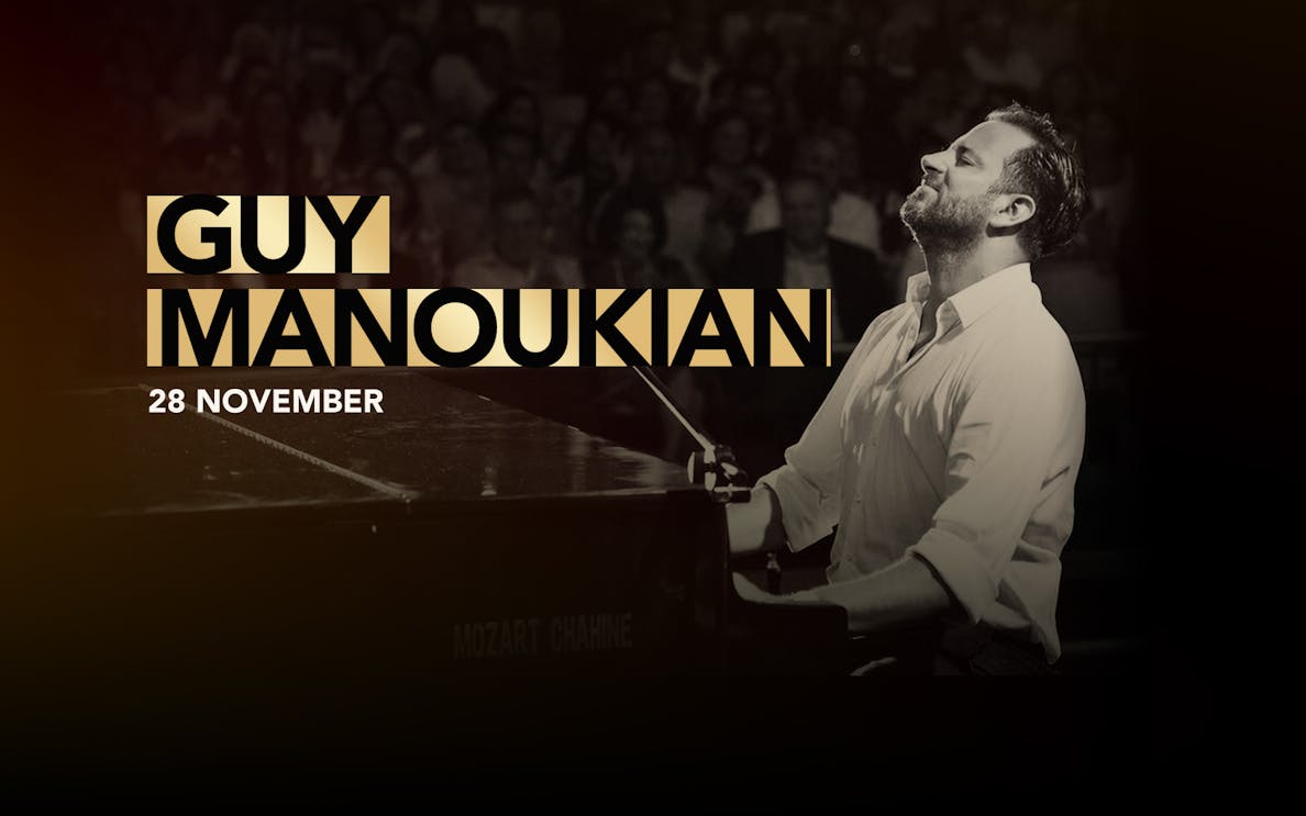 Guy Manoukian performing live on stage, 28 November.