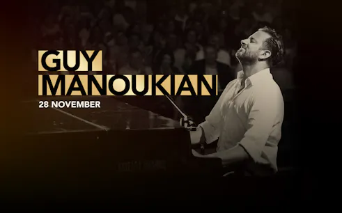 Guy Manoukian performing live on stage, 28 November.