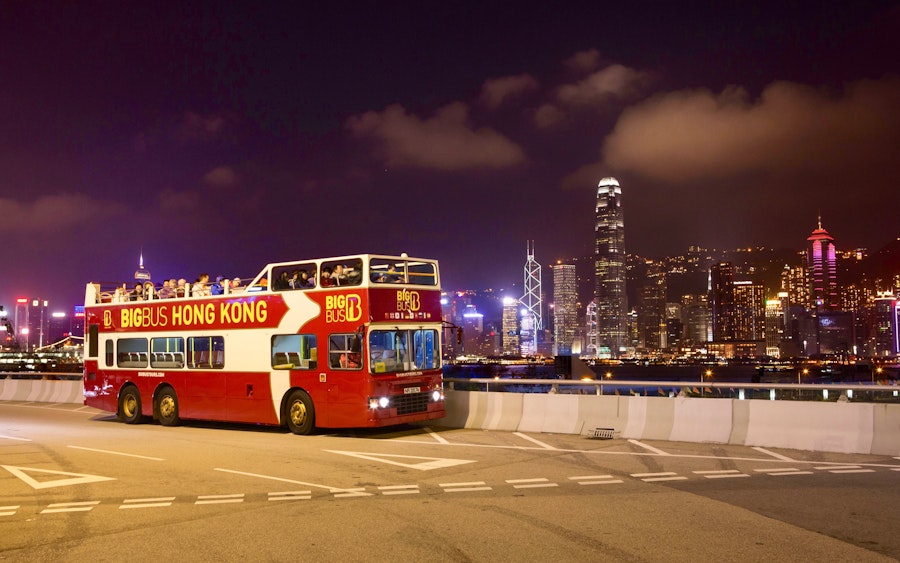Hong Kong: Hop-On Hop-Off Night Tour Ticket